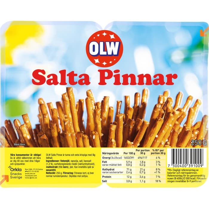 OLW Salta Pinnar 250g