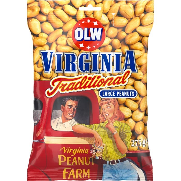 OLW Jordnötter Virginia Traditional 275g