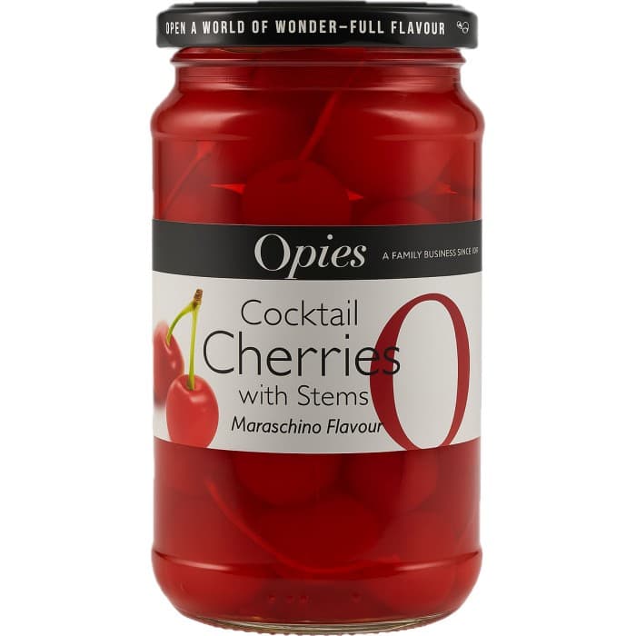 Opies Cocktailkörsbär med Stjälk 500g