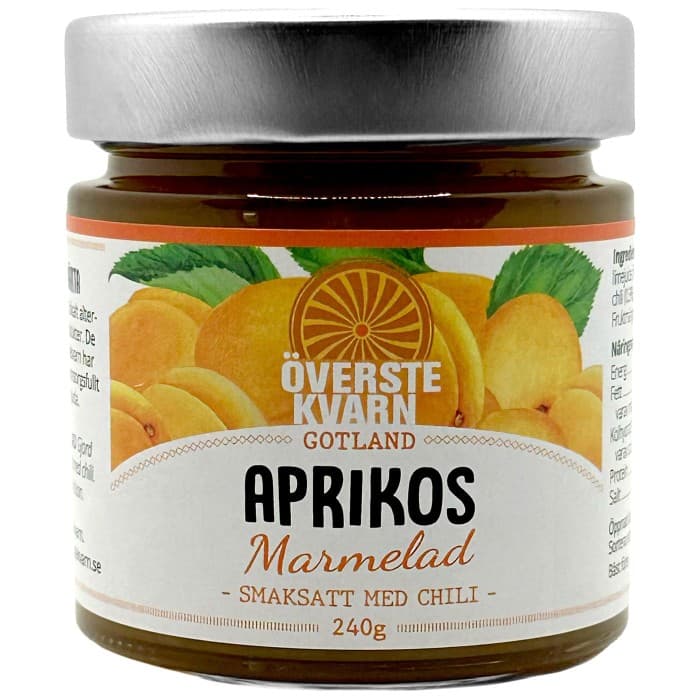 Överstekvarn Aprikosmarmelad med Chili 240g – från Överstekvarn – 65 kr – hos Delitea