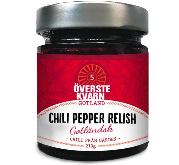 Överstekvarn Chili Pepper Relish 240g – från Överstekvarn – 64 kr – hos Delitea