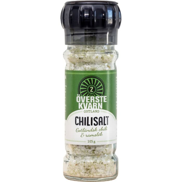Överstekvarn Chilisalt med Ramslök 105g från Överstekvarn – köp hos Delitea