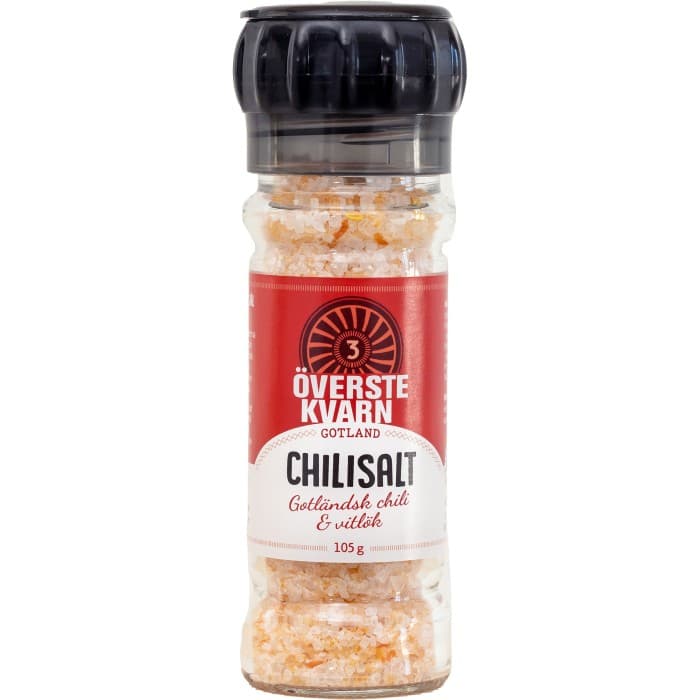Överstekvarn Chilisalt med Vitlök 105g från Överstekvarn – köp hos Delitea