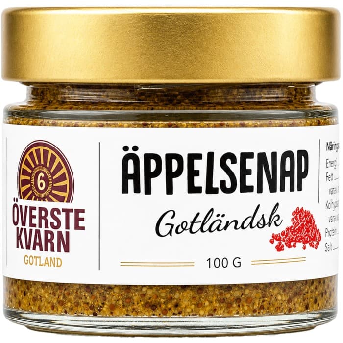 Överstekvarn  Gotländsk Äppelsenap 100g – från Överstekvarn – 46 kr – hos Delitea