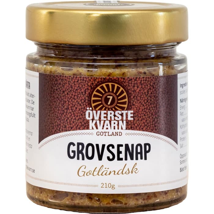 Överstekvarn Gotländsk Grovsenap 210g från Överstekvarn – köp hos Delitea