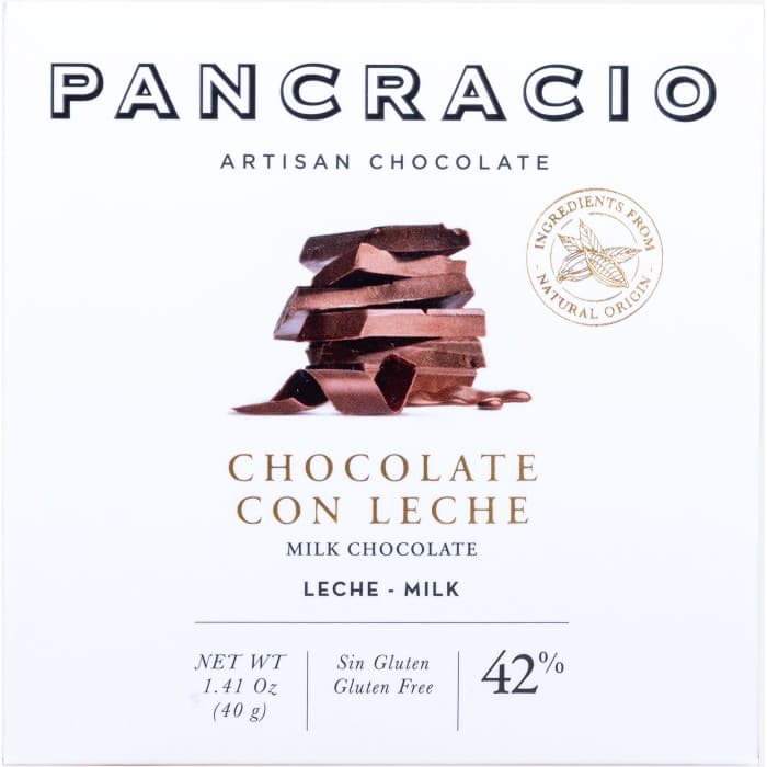 Pancracio Mjölkchoklad 42% 40g – från Pancracio – 35 kr – hos Delitea