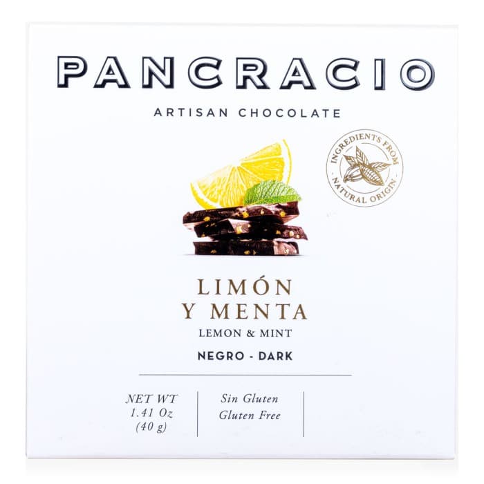 Pancracio Mörk Choklad med Mint & Citron 40g – från Pancracio – 35 kr – hos Delitea