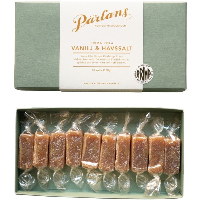 Pärlans Konfektyr Kola Vanilj & Havssalt 100g
