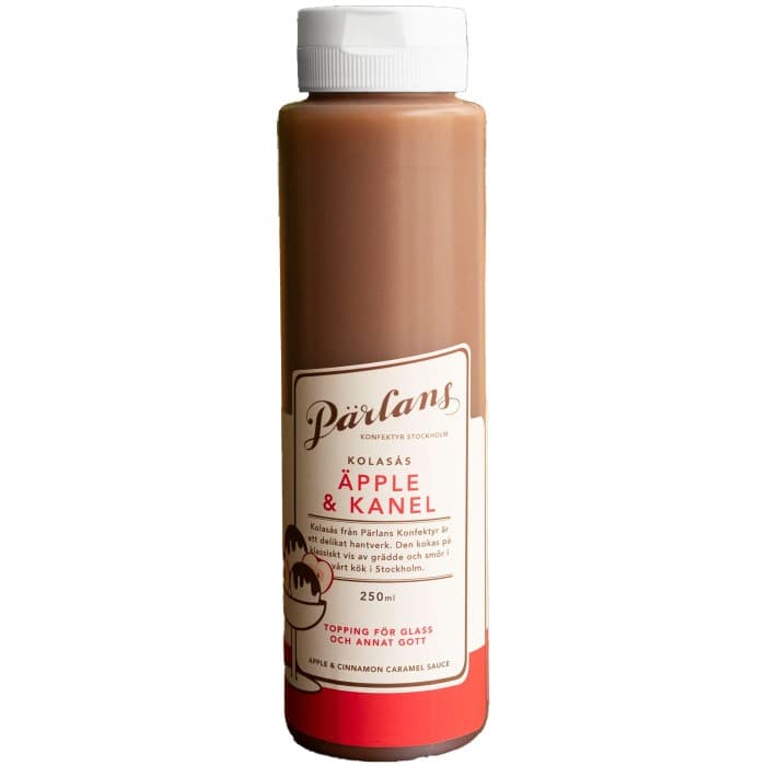 Pärlans Konfektyr Kolasås Äpple & Kanel 250ml