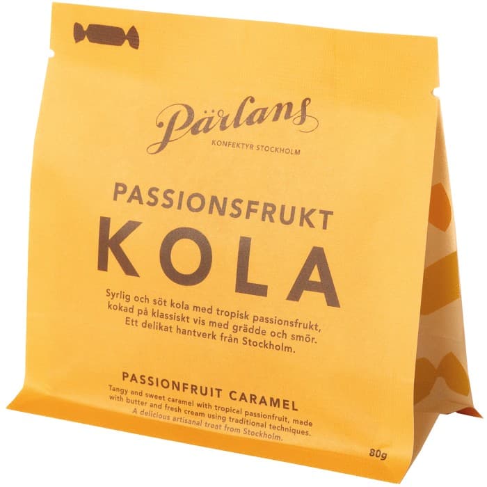 Pärlans Konfektyr Passionsfruktkolor 80g från Pärlans Konfektyr - köp hos Delitea