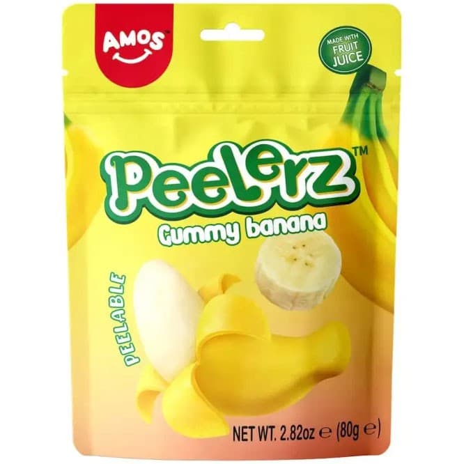 Peelerz Peelable Gummy Banana 80g – från Peelerz – 25 kr – hos Delitea