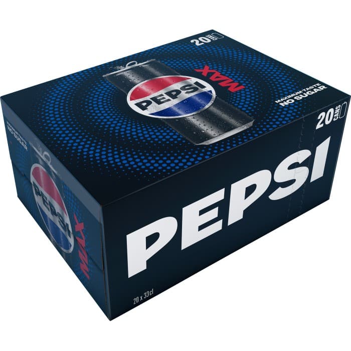 Pepsi Max Burk 20x33cl från Pepsi – köp hos Delitea