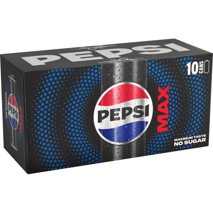 Pepsi Max Burk 10x33cl – från Pepsi – 84 kr – hos Delitea