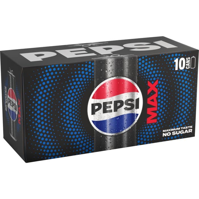 Pepsi Max Burk 10x33cl – från Pepsi – 79 kr – hos Delitea