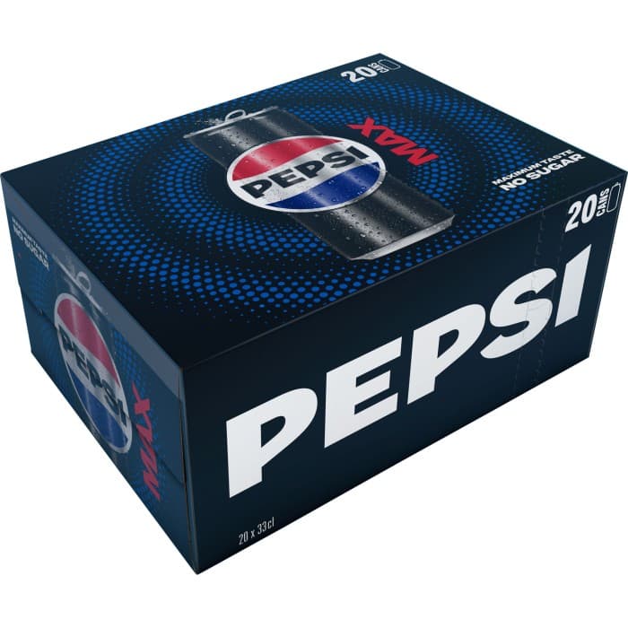 Pepsi Max Burk 20x33cl – från Pepsi – 141 kr – hos Delitea