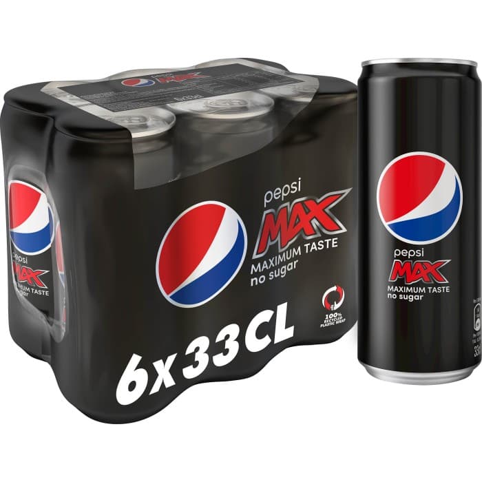 Pepsi Max Burk 6x33cl – från Pepsi – 55 kr – hos Delitea