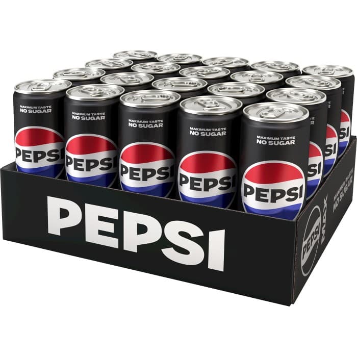 Pepsi Max Burk 20x33cl – från Pepsi – 155 kr – hos Delitea