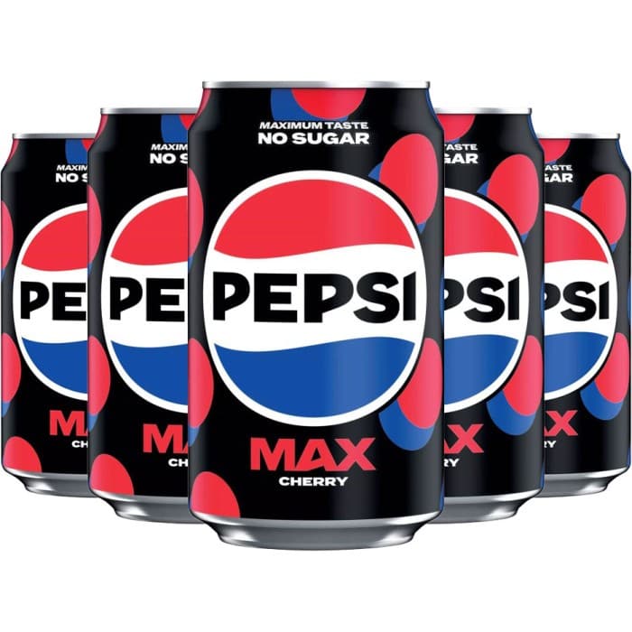 Pepsi Max Cherry 24x33cl – från Pepsi – 389 kr – hos Delitea