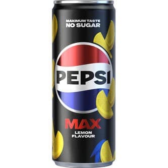 Pepsi Max Lemon Läsk Burk 33cl – från Pepsi – 12 kr – hos Delitea