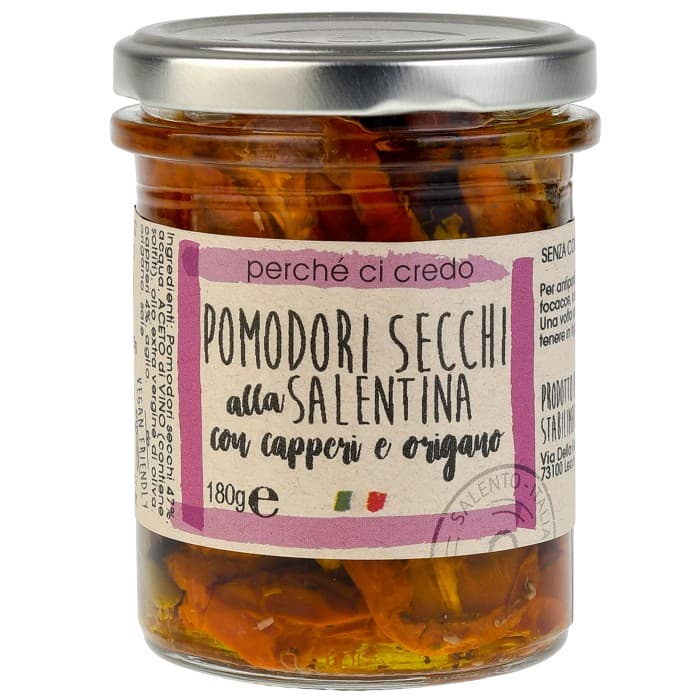 Perché ci Credo Soltorkade Tomater med Kapris & Oregano 180g