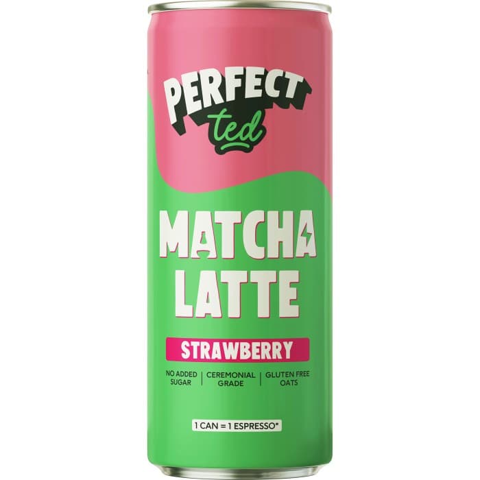 PerfectTed Strawberry Oat Matcha Latte 250ml