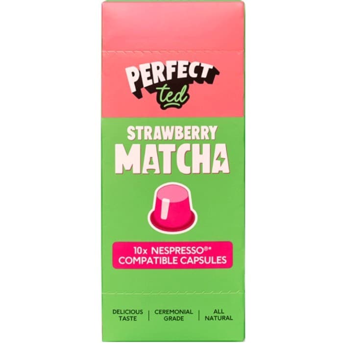 PerfectTed Strawberry Matcha Nespresso Kapslar 10-pack från PerfectTed - köp hos Delitea