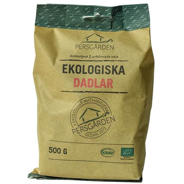 Persgården Eko Hela Dadlar (Urkärnade) 500g – från Persgården – 65 kr – hos Delitea