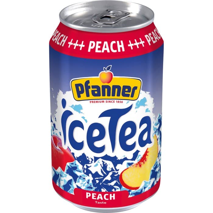 Pfanner Peach Icetea Iste Burk 33cl – från Pfanner – 13 kr – hos Delitea