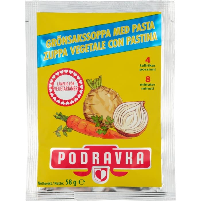 Podravka Vegetable Noodle Soup 58g – från Podravka – 14 kr – hos Delitea
