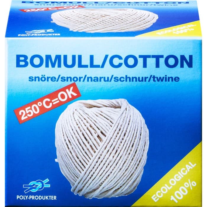 Poly Steksnöre Bomull 40m