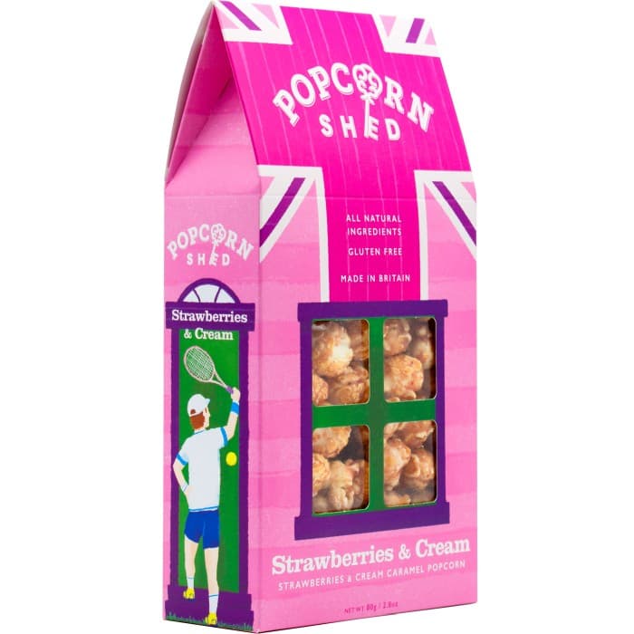 Popcorn Shed Popcorn Strawberries & Cream 80g – från Popcorn Shed – 59 kr – hos Delitea