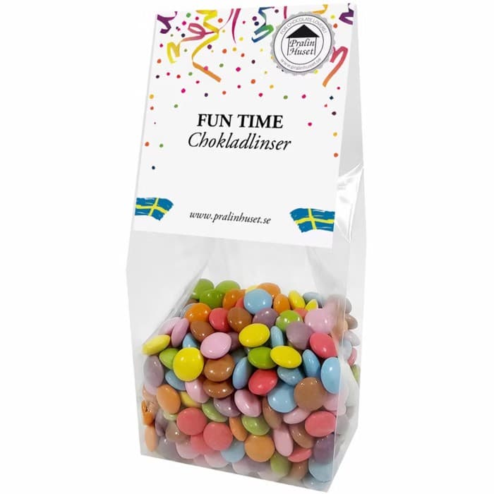Pralinhuset Fun Time Påse 100g – från Pralinhuset – 62 kr – hos Delitea