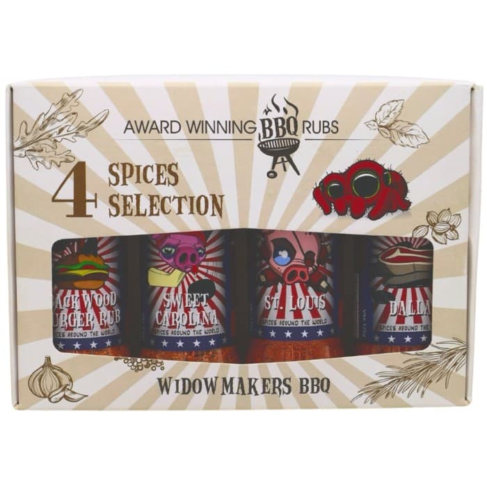 Widowmakers BBQ Presentförpackning #02 4-pack – från Widowmakers BBQ – 264 kr – hos Delitea