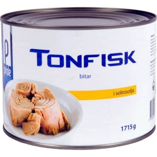 Pride Tonfiskbitar i Solrosolja 1715g från Pride – köp hos Delitea