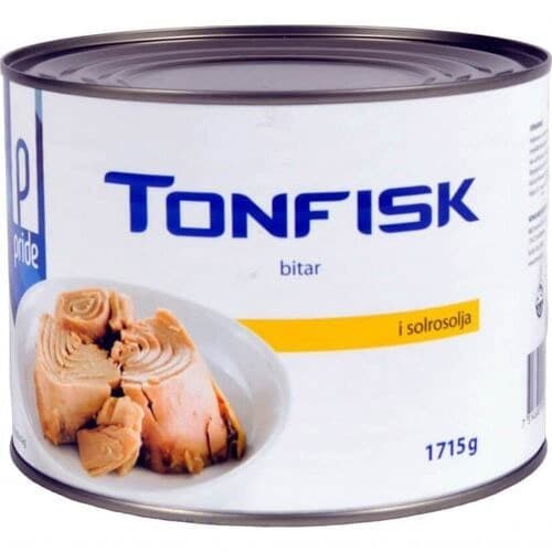Pride Tonfiskbitar i Solrosolja 1715g från Pride – köp hos Delitea