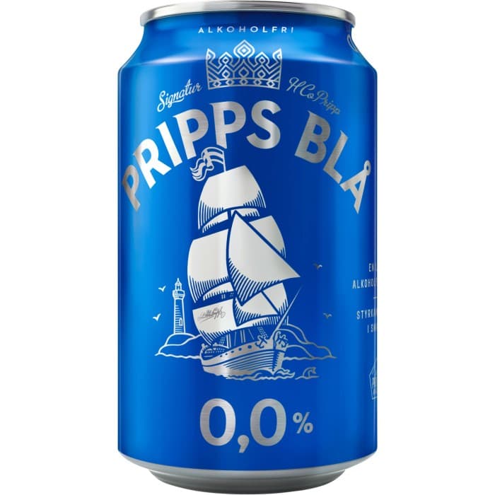 Pripps Blå Alkoholfri 0,0% 33cl inkl pant – från Pripps – 9 kr – hos Delitea