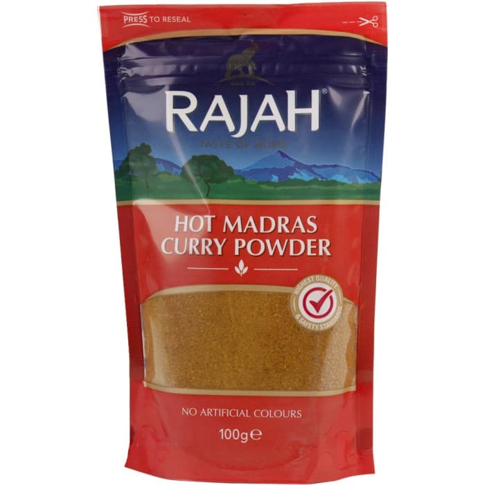 Rajah Curry Hot Madras 100g – från Rajah – 32 kr – hos Delitea