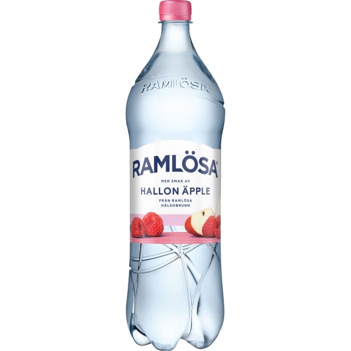 Ramlösa Hallon/Äpple Kolsyrat Vatten PET 1,5L