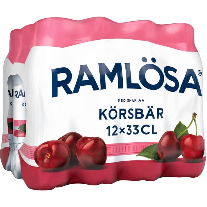 Ramlösa Körsbär PET 12x33cl – från Ramlösa – 65 kr – hos Delitea