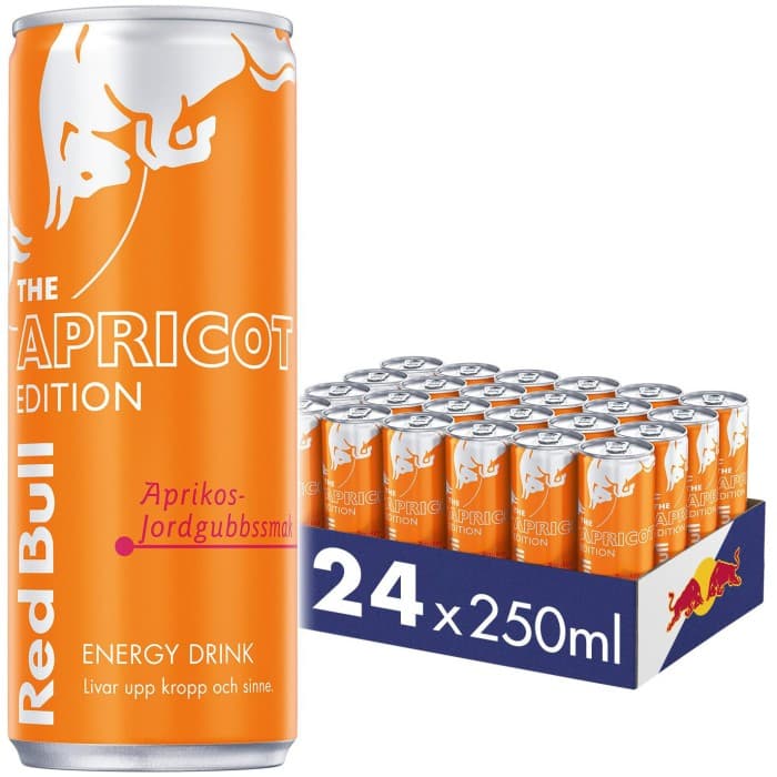 Red Bull Energidryck Aprikos-Jordgubb 24x25cl från Red Bull – köp hos Delitea