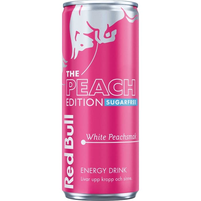 Red Bull Energidryck Peach Edition Sockerfri 25cl från Red Bull – köp hos Delitea