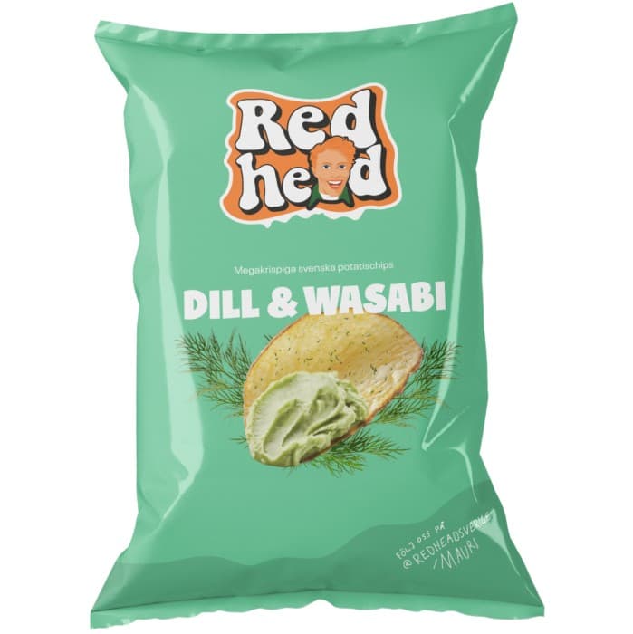 Redhead Dill & Wasabi 150g – från Redhead – 39 kr – hos Delitea