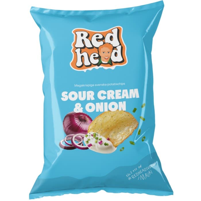 Redhead Sour Cream & Onion 150g – från Redhead – 39 kr – hos Delitea