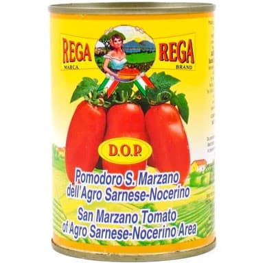 Rega Pelati Pomodoro San Marzano DOP Hela Skalade Tomater 400g från Rega – köp hos Delitea