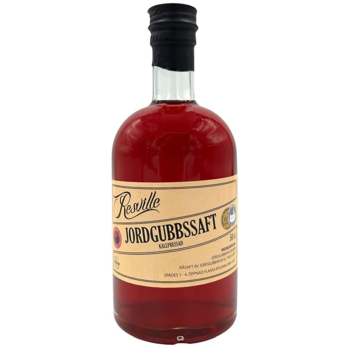 Resville Kallpressad Jordgubbssaft 50cl