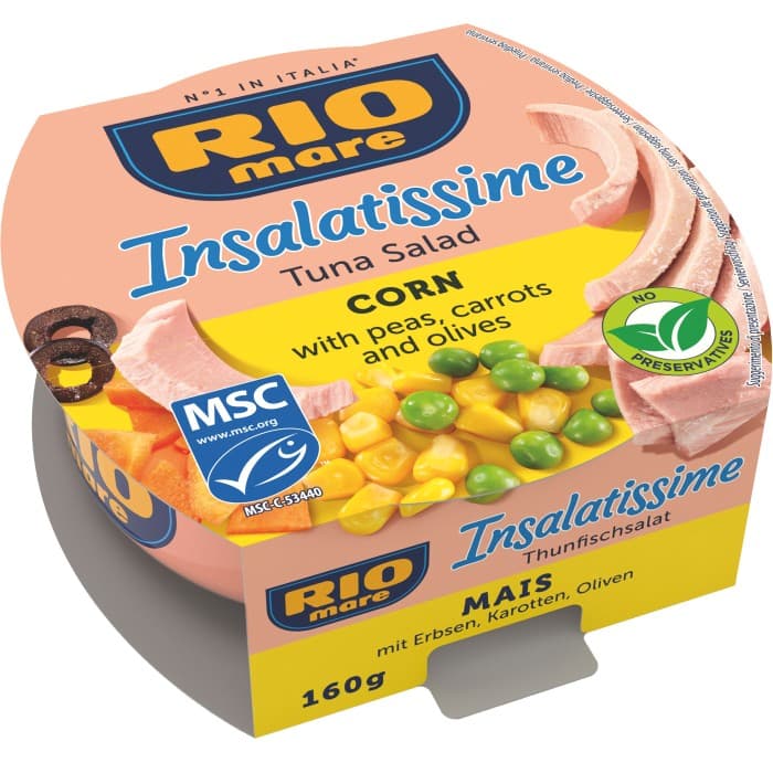 Rio Mare Tonfisksallad Majs 160g – från Rio Mare – 39 kr – hos Delitea
