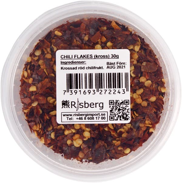 Risberg Chiliflakes Krossade 30g – från Risberg – 19 kr – hos Delitea