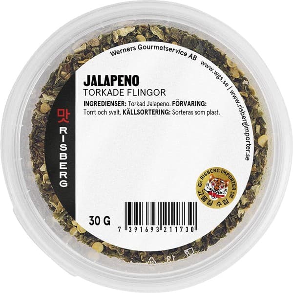 Risberg Jalapeno Chili Flakes 30g från Risberg – köp hos Delitea