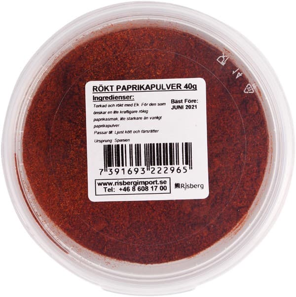 Risberg Paprikapulver Rökt 40g – från Risberg – 29 kr – hos Delitea