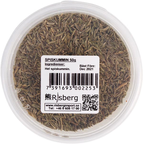 Risberg Spiskummin Hel 50g – från Risberg – 29 kr – hos Delitea